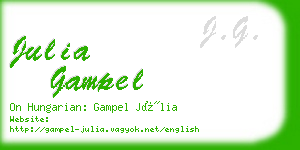 julia gampel business card